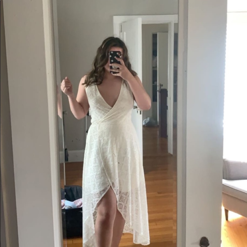 White Wrap Dress